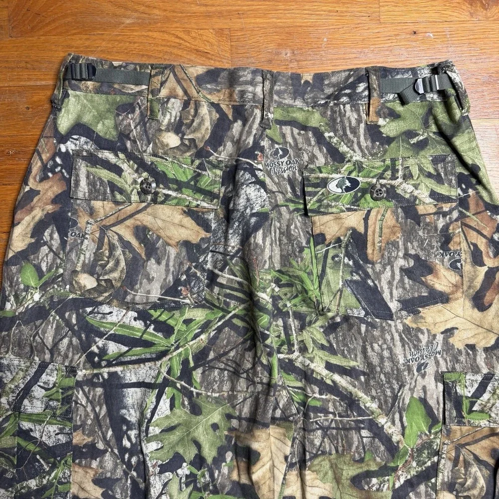 VNTG Mossy Oak Camo Cargo Pants Men L Style 0005 Obsession Hunting Camouflage